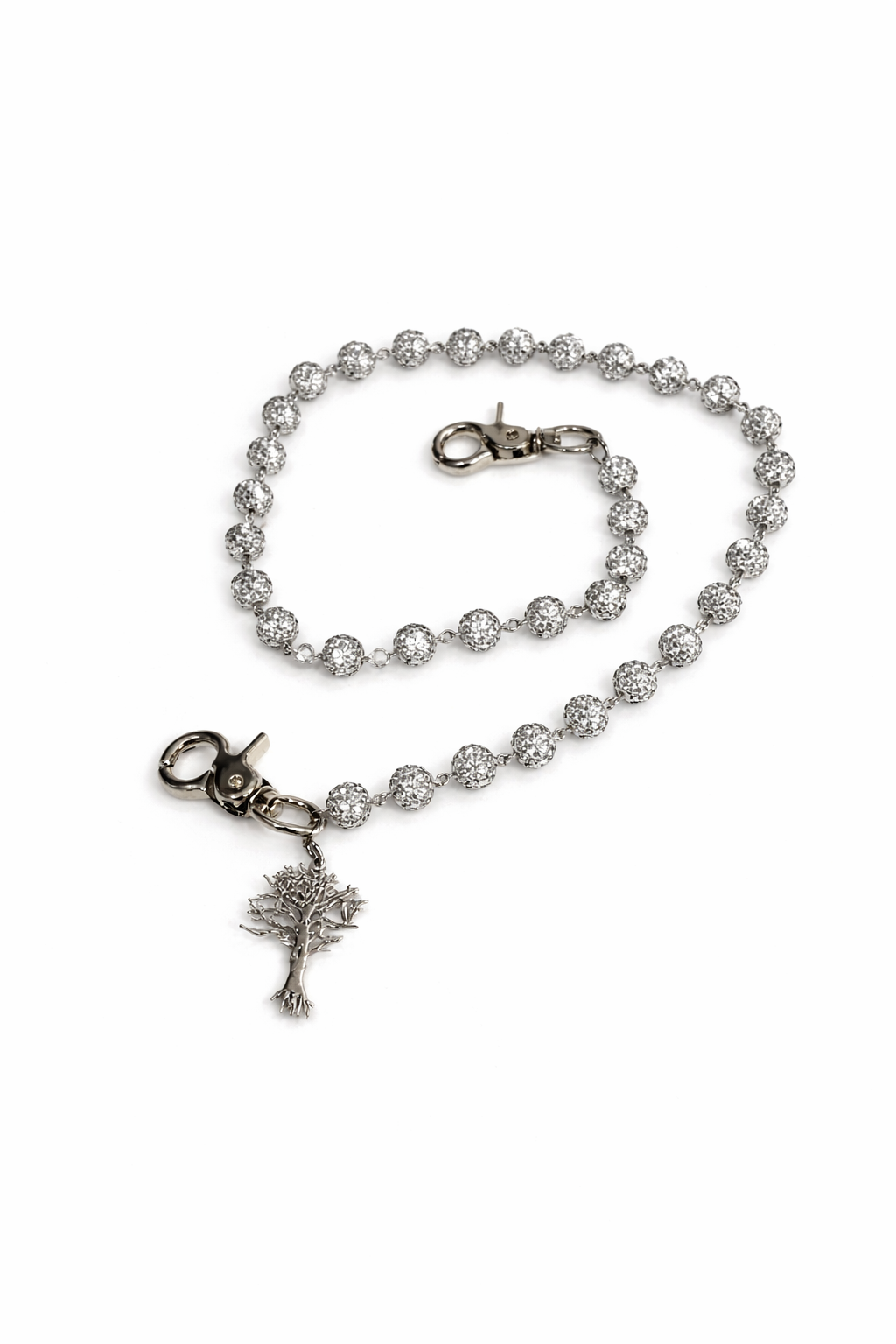 Crystal stone wallet chain